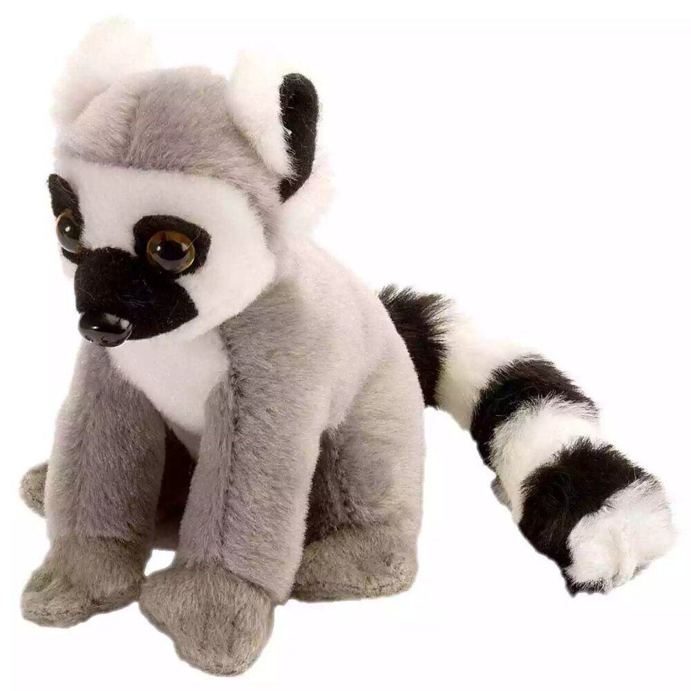NEW Wild Republic Pocketkins 5" Ring Tailed LEMUR Plush Toy Stuffed Animal
